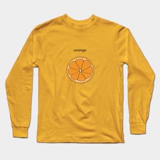 A circle of orange. Long Sleeve T-Shirt